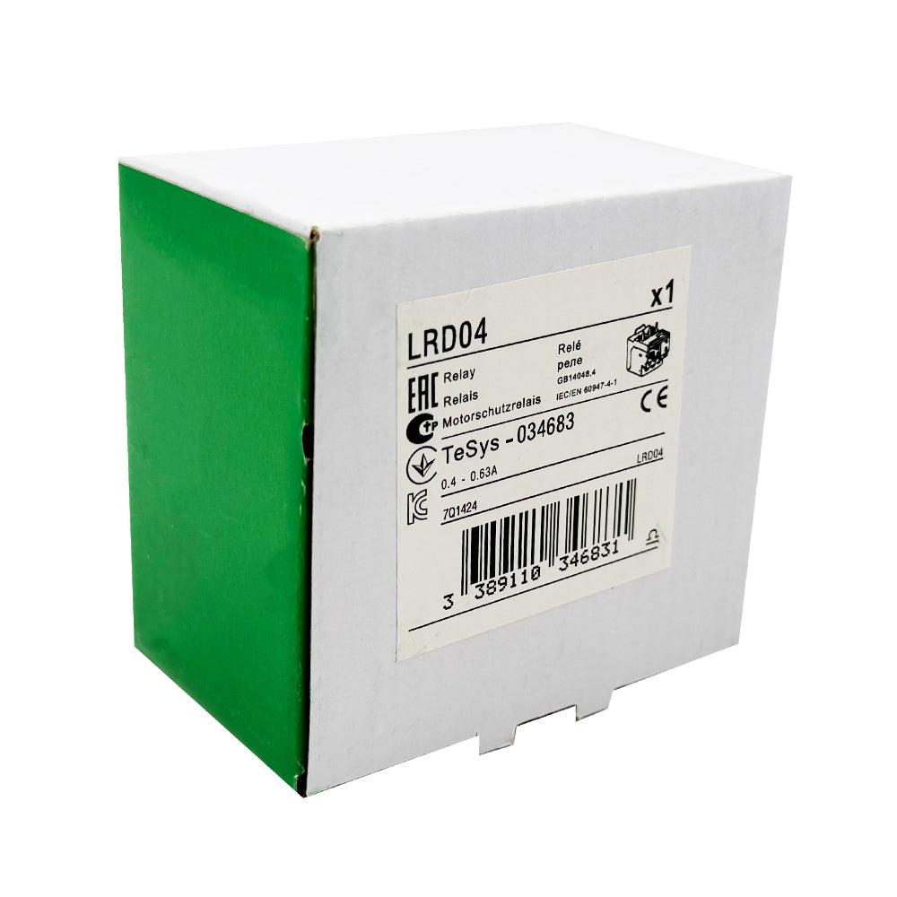 LRD04 Thermal Overload relays 0.4-0.63A apply to new LC1D contactor