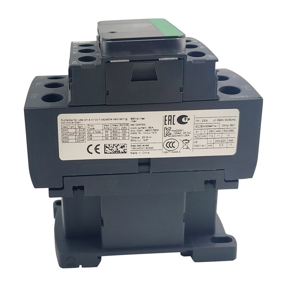 LC1D25P7 Contactor 240V coil 25A AC 3NO replace Schneider LC1D25P7 3P