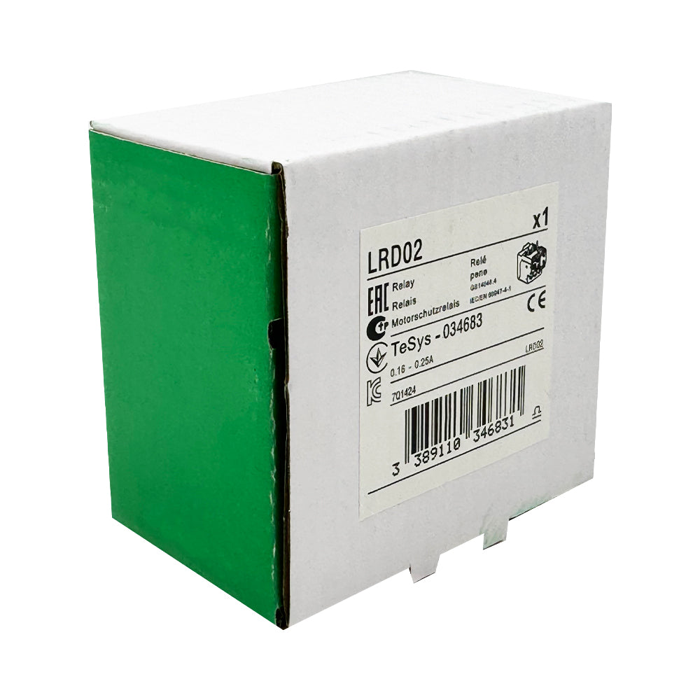 LRD02 Thermal Overload relays 0.16-0.25A apply to new LC1D contactor