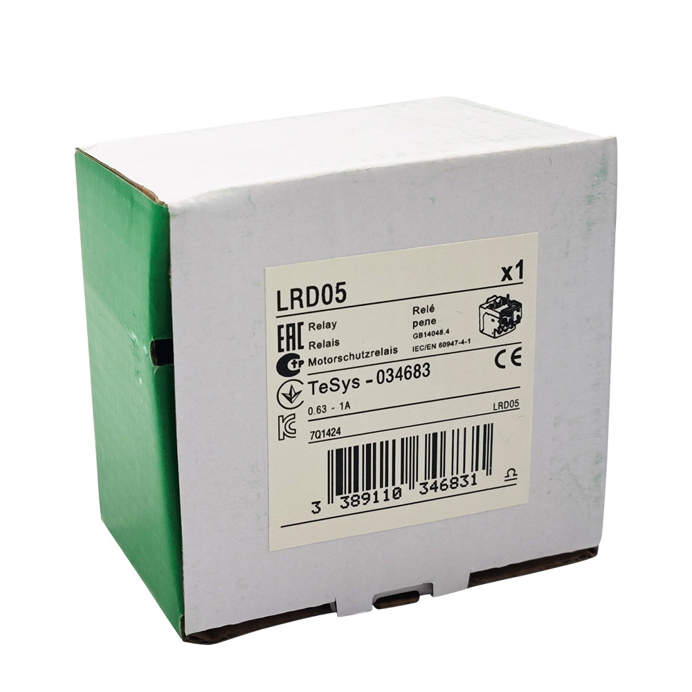 LRD05 Thermal Overload relays 0.63-1A apply to new LC1D contactor