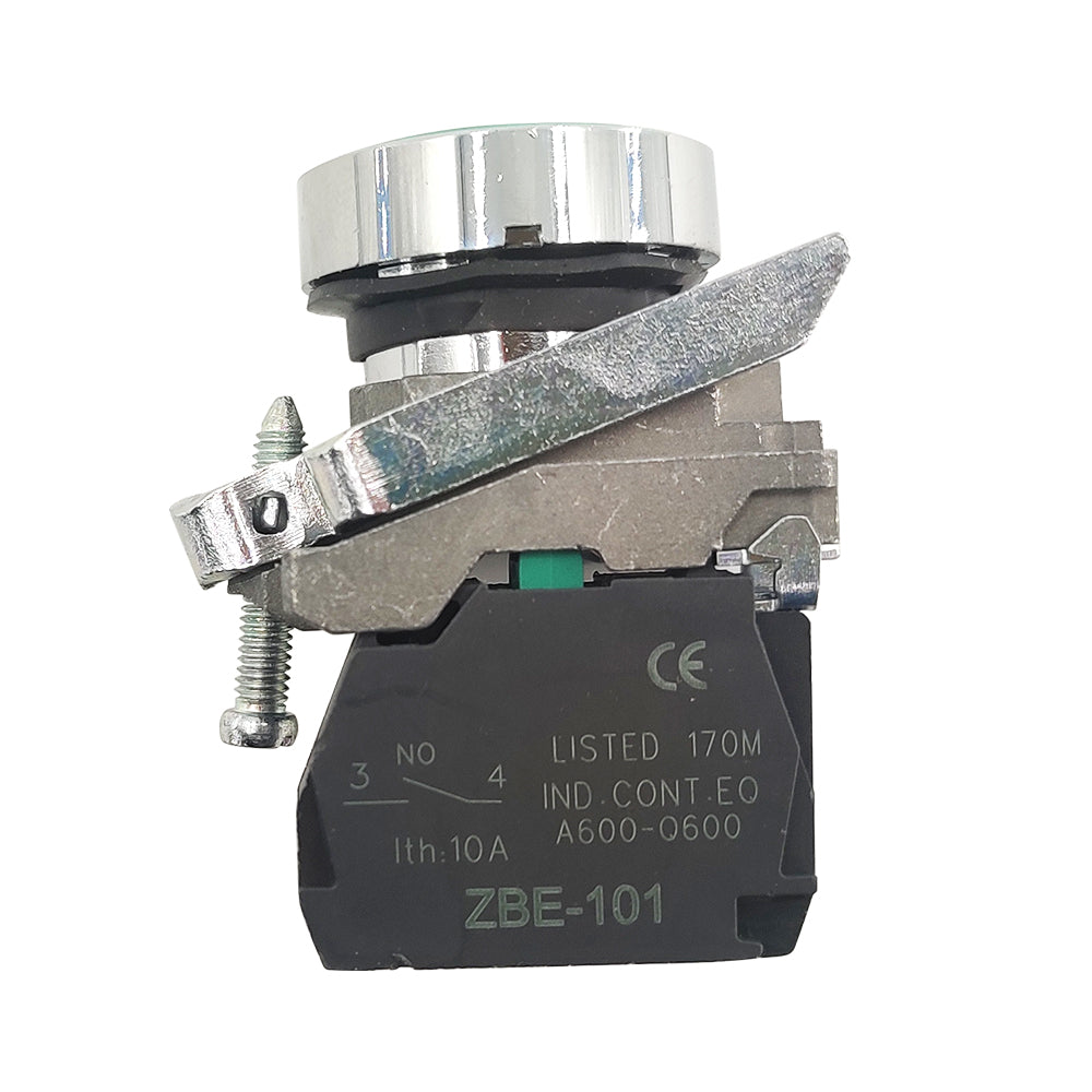 XB4BA31 Push button metal XB4 flush green 22mm 1NO