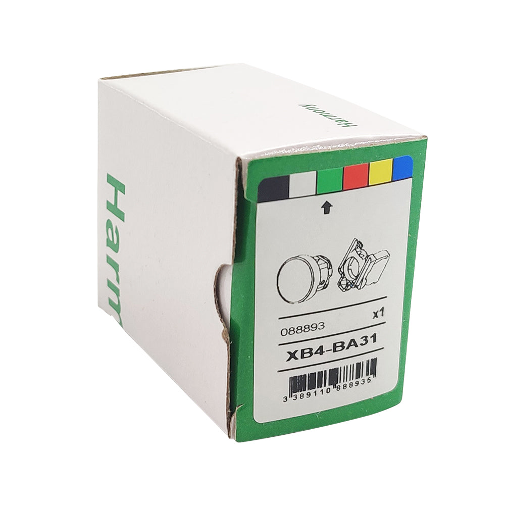 XB4BA31 Push button metal XB4 flush green 22mm 1NO