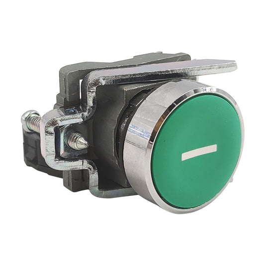 XB4BA3311 Push button metal XB4 flush green 22mm I 1NO