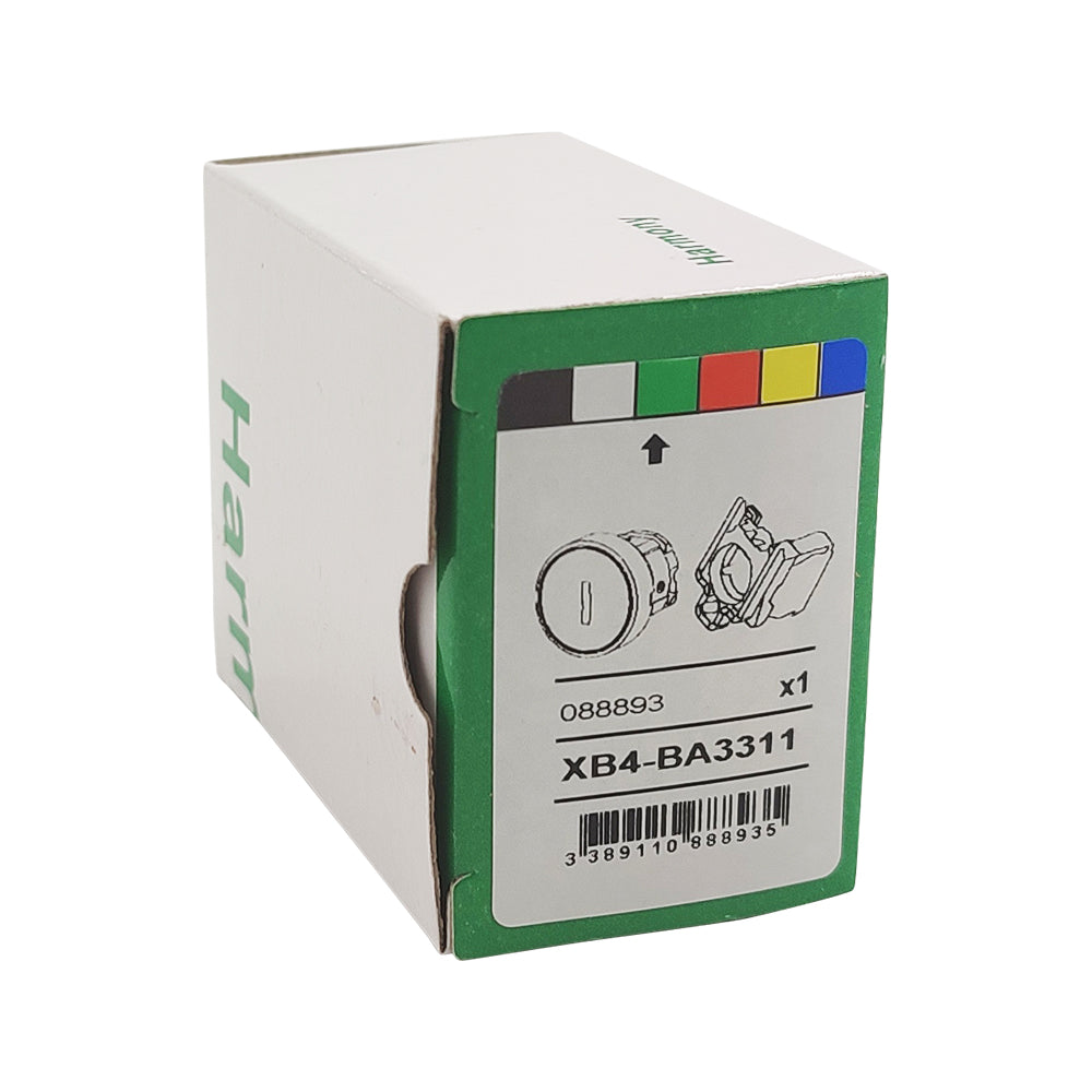 XB4BA3311 Push button metal XB4 flush green 22mm I 1NO