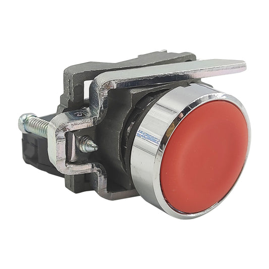 XB4BA42 Push button XB4 metal flush red 22mm 1NC