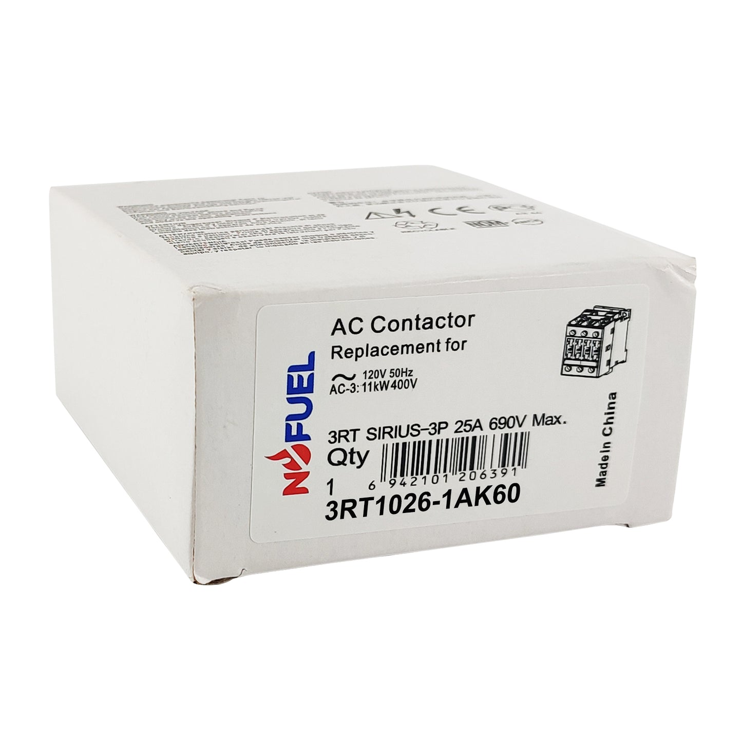 3RT1026-1AK60 AC Contactor 120V Fit for Siemens 3RT1026