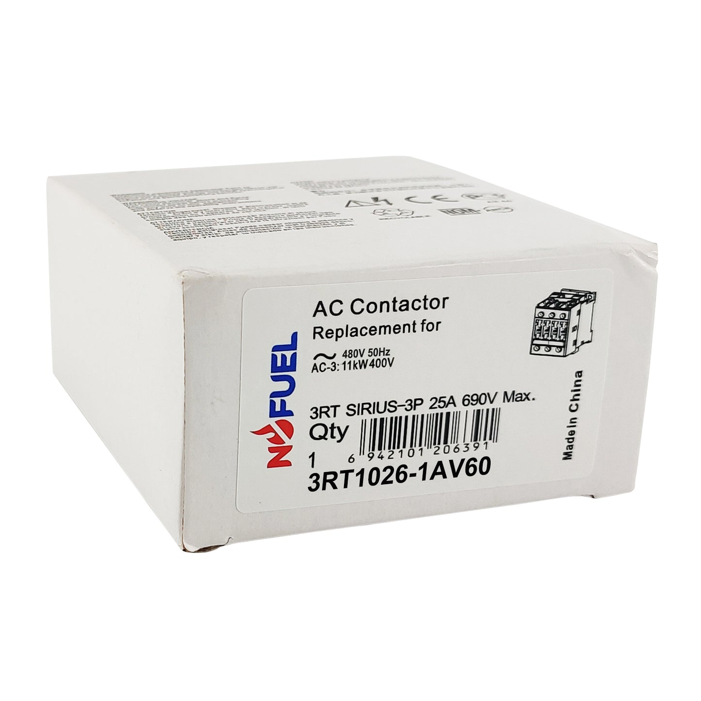 3RT1026-1AV60 AC Contactor 480V Fit for Siemens 3RT1026