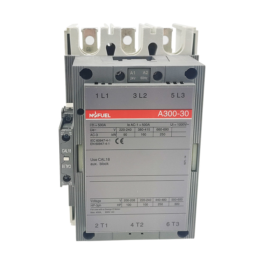 A300-30-11 AC Contactor 24V coil 300A replace ABB Contactor A300-30-11
