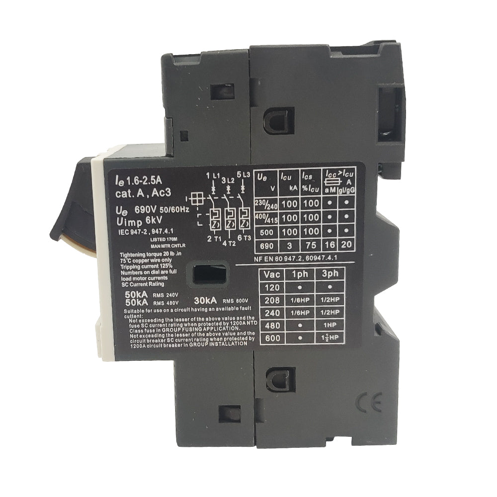 NEW GV2ME07 Motor circuit breaker button control