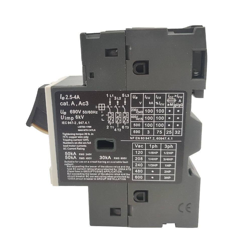 NEW GV2ME08 Motor circuit breaker button control