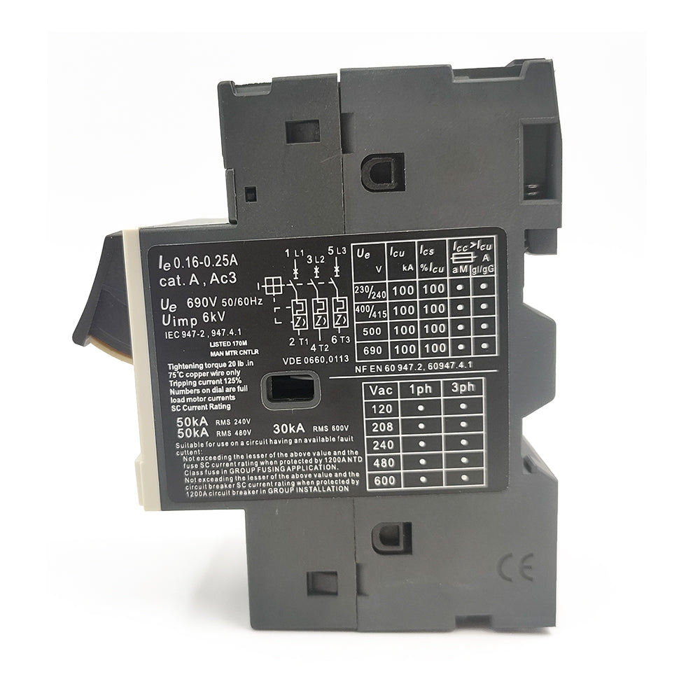 NEW GV2ME02 Motor circuit breaker button control