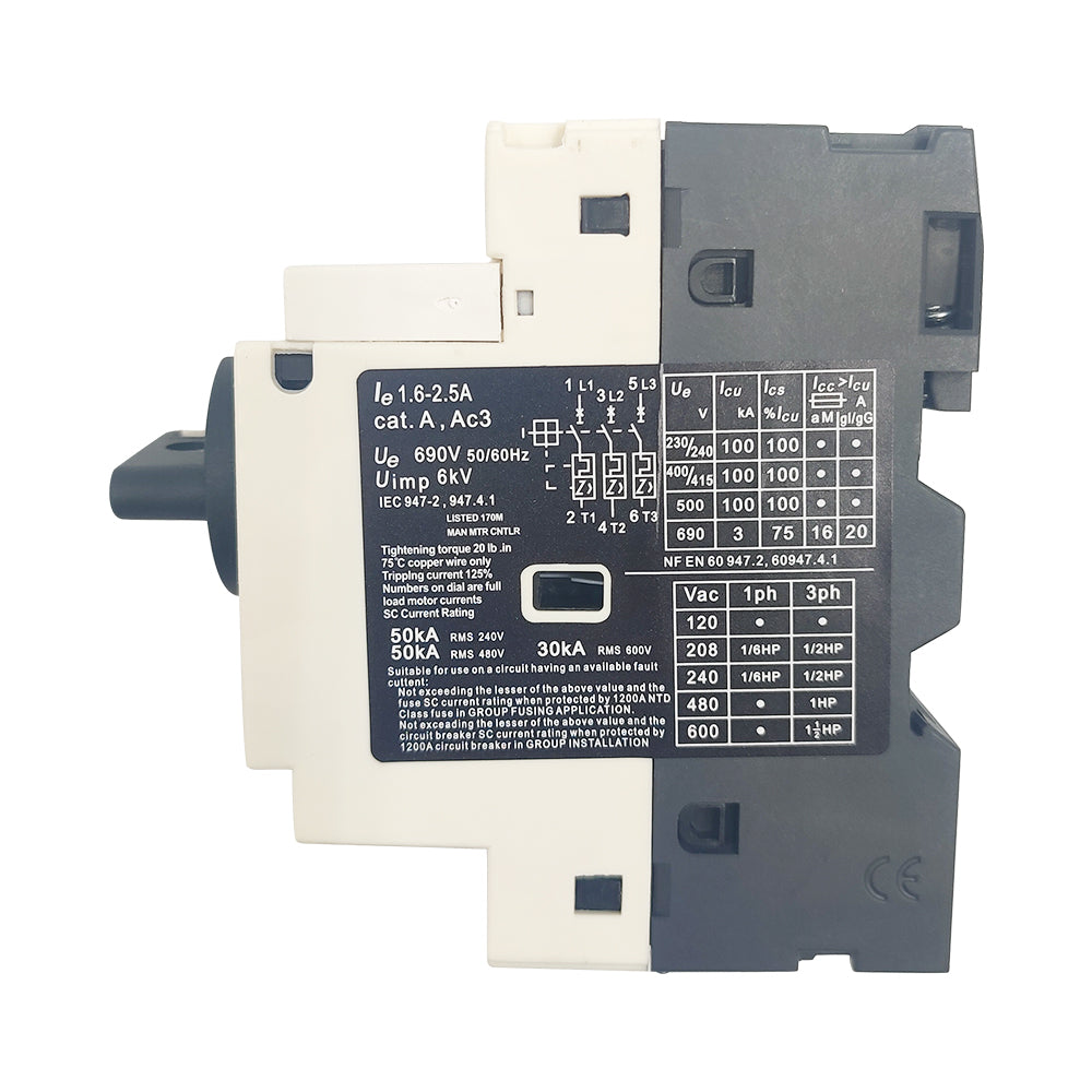 NEW GV2P07 Motor circuit breaker control by rotary knob