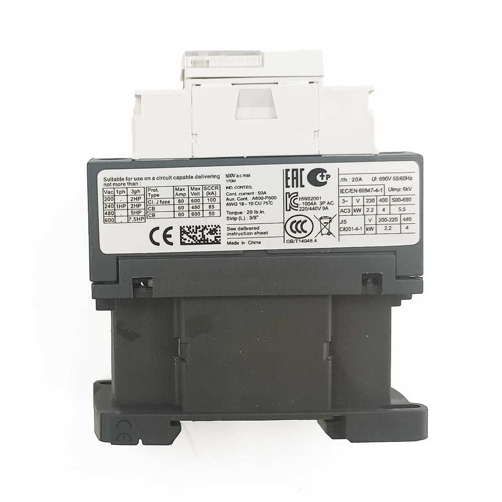 LC1D09B7 Contactor 24V coil same as Schneider LC1D09B7 3P 3NO 9A AC