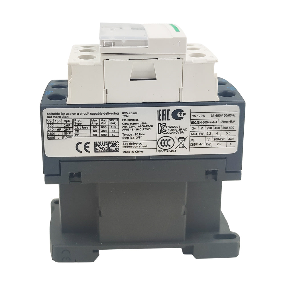LC1D09P7 contactor 240V coil same as Schneider LC1D09P7 9A 3P 3NO AC