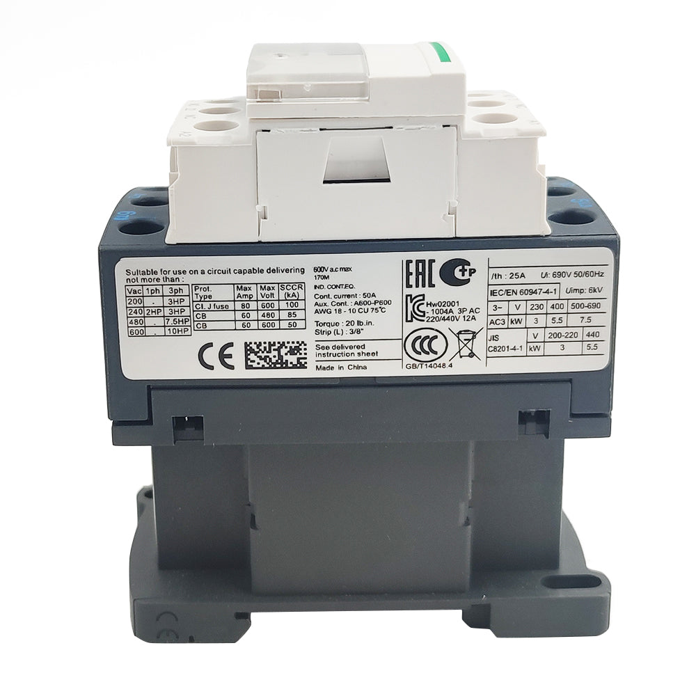 NEW LC1D12F7 Contactor 110V coil AC 3P 12A replace Schneider LC1D12F7