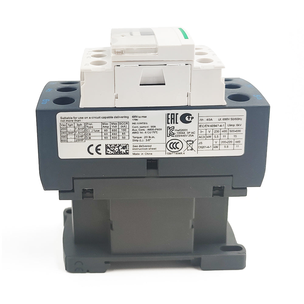 LC1D25G7 Contactor 120V coil 25A replace Schneider LC1D25G7 AC 3P 3NO
