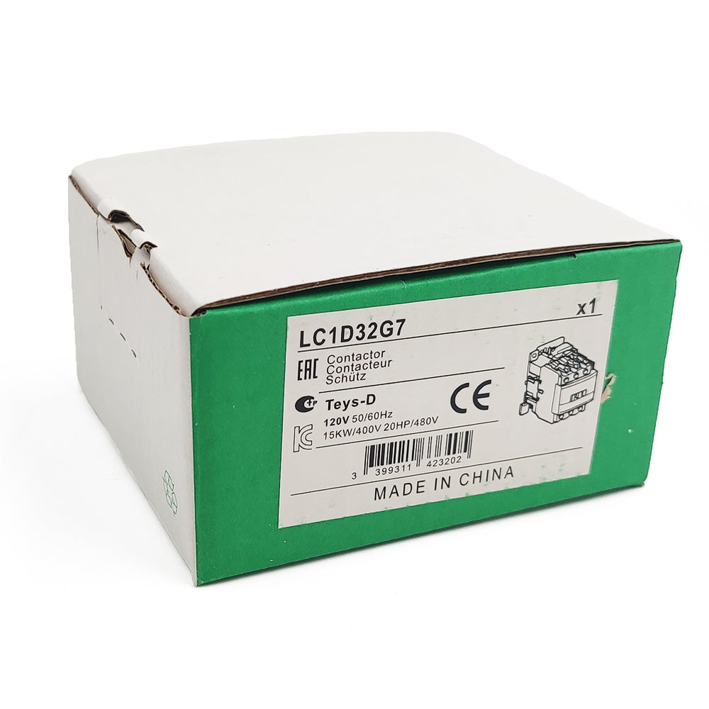 LC1D32G7 Contactor 120V coil AC 32A replace Schneider LC1D32G7 3P 3NO