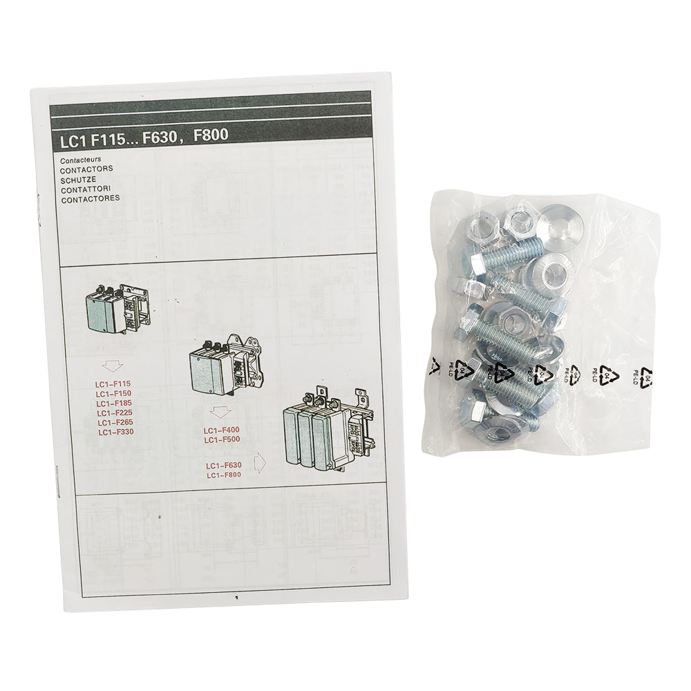 LC1F185G7 LC1F Magnetic Contactor 120V coil AC 3Pole 185A 3NO Non-Reversing