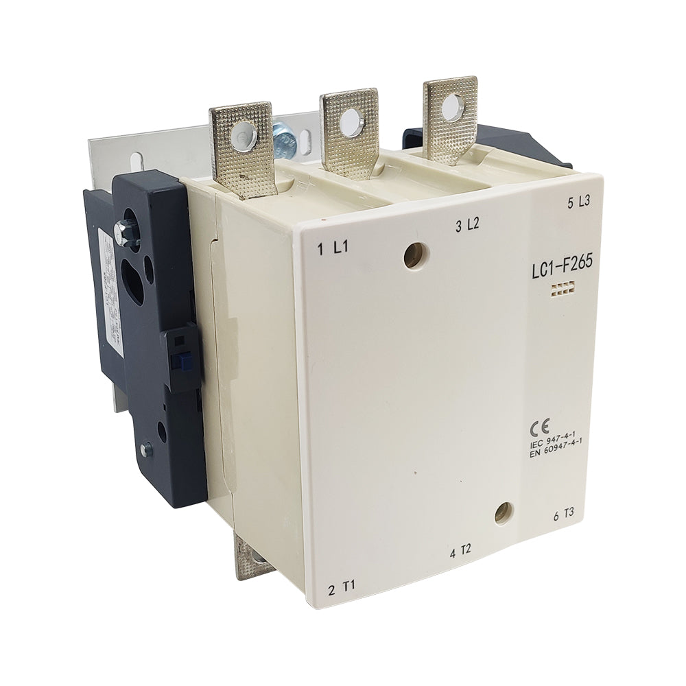 LC1F265G7 LC1F Magnetic Contactor 120V coil AC 3Pole 265A 3NO Non-Reversing