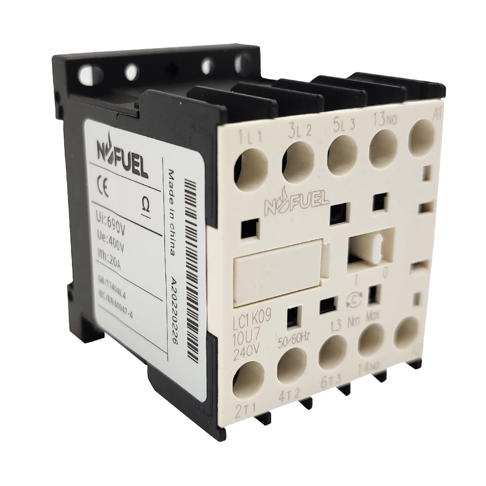 LC1K0901U7 Contactor 240V coil 1NO 9A 3P replace Schneider LC1K0901