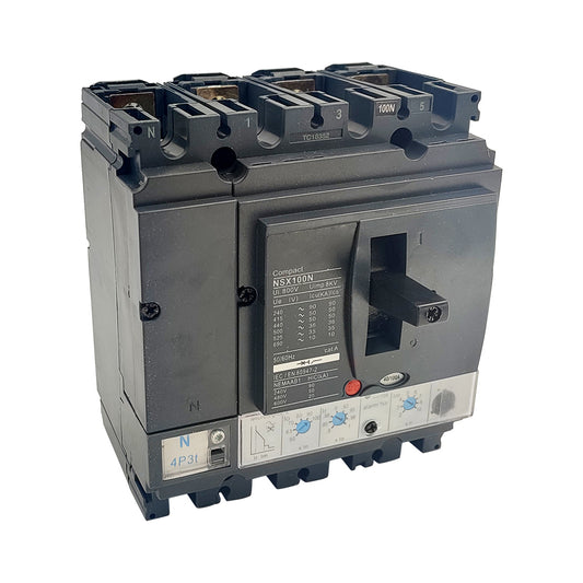 LV429805 NSX100N MIC2.2 100A 4P4D MCCB Molded Case Circuit Breaker