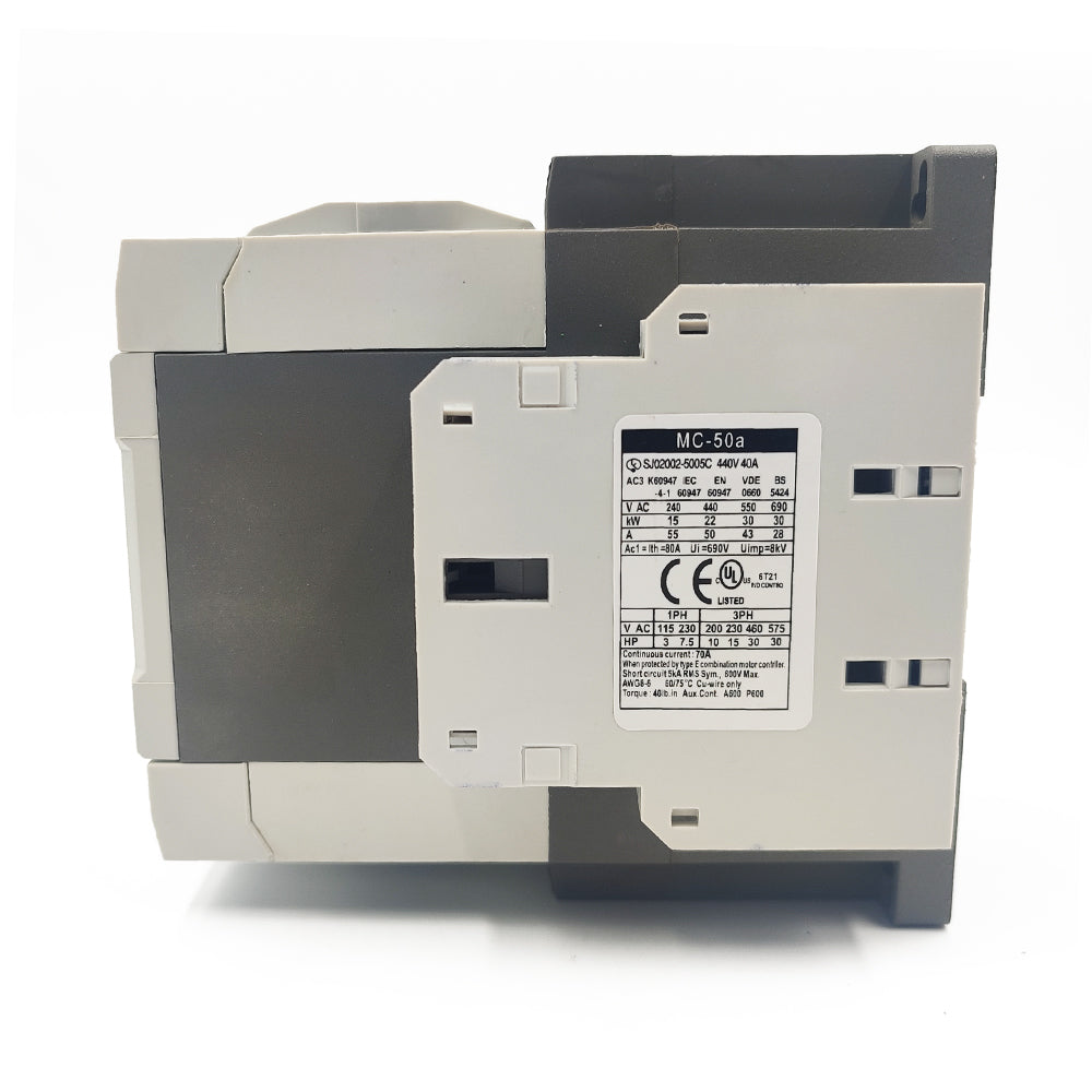 AC MC-50a 220V coil 50A 2NO 2NC fit for LS MC 3P contactor MC-50a
