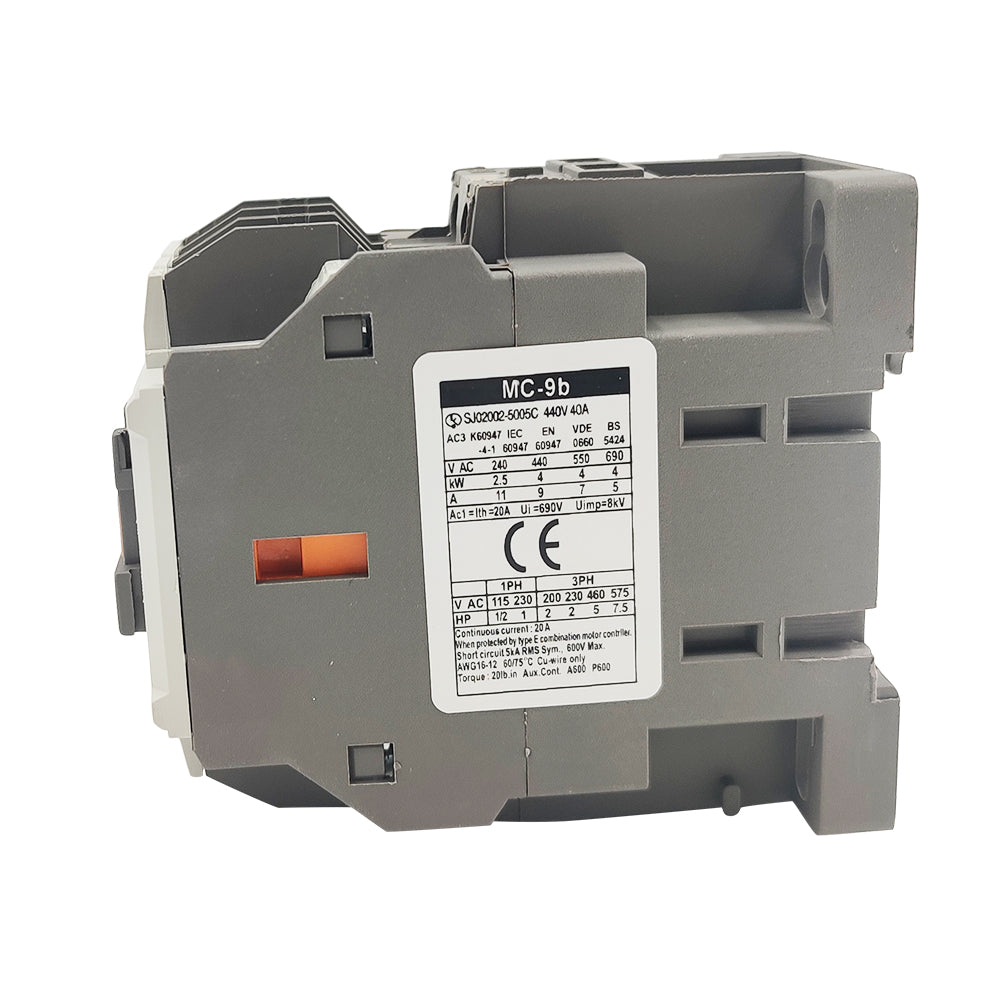 MC-9B AC contactor 1NO 1NC 24V 9A used for LS MC 3P AC contactor MC-9b
