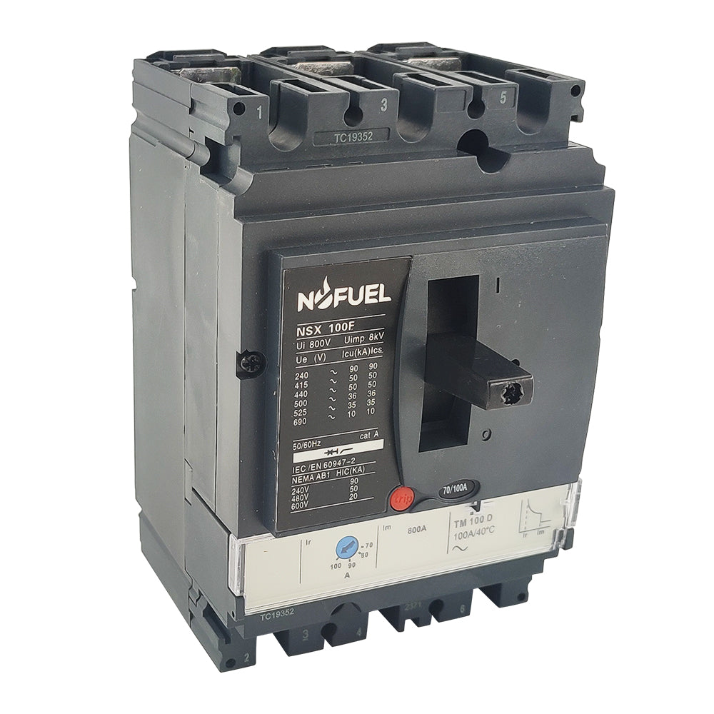LV429630 NSX100F TM100D 3P3D MCCB 100A Molded Case Circuit Breaker