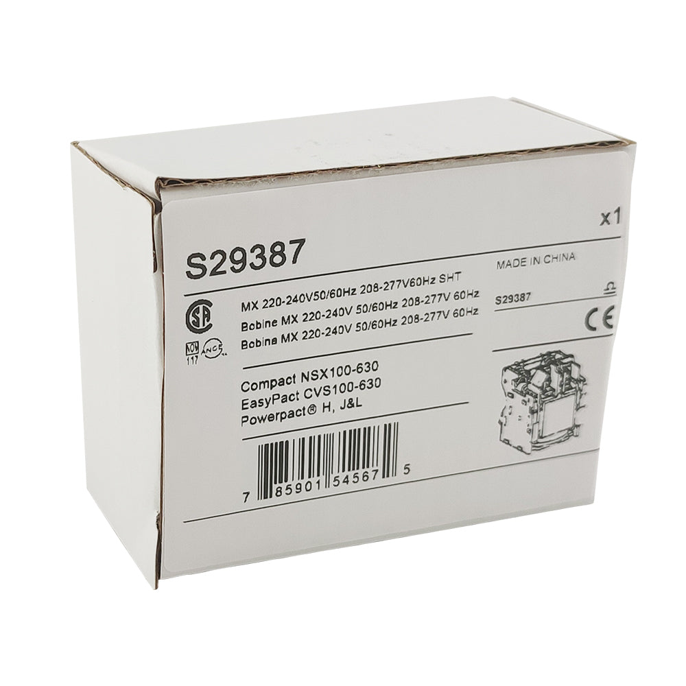 New S29387 PowerPacT H/J/L shunt trip Coil MX 220-240V LV429387