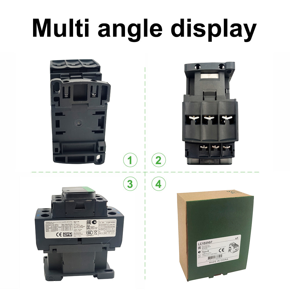 LC1D25G7 Contactor 120V coil 25A replace Schneider LC1D25G7 AC 3P 3NO
