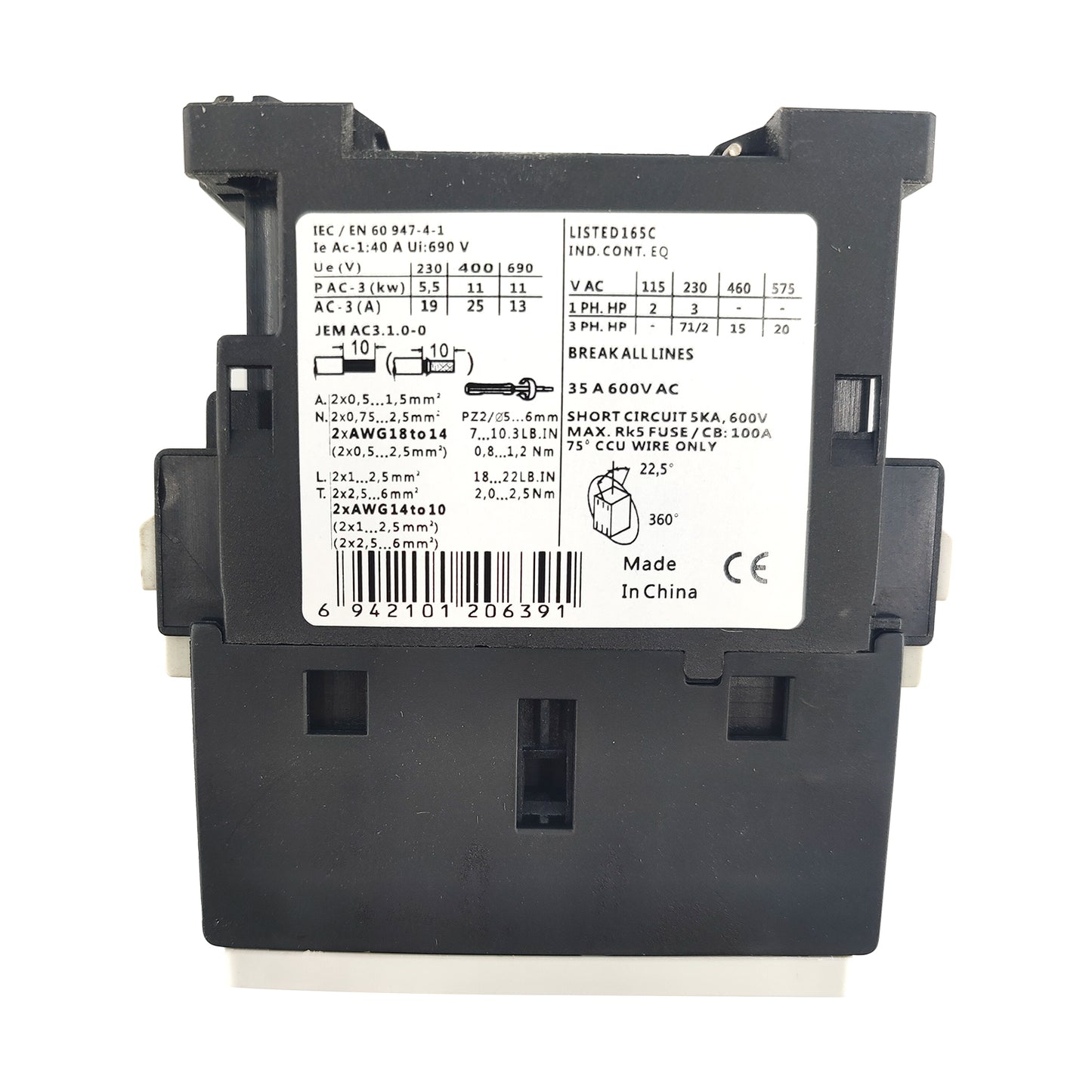 3RT1026-1AV60 AC Contactor 480V Fit for Siemens 3RT1026