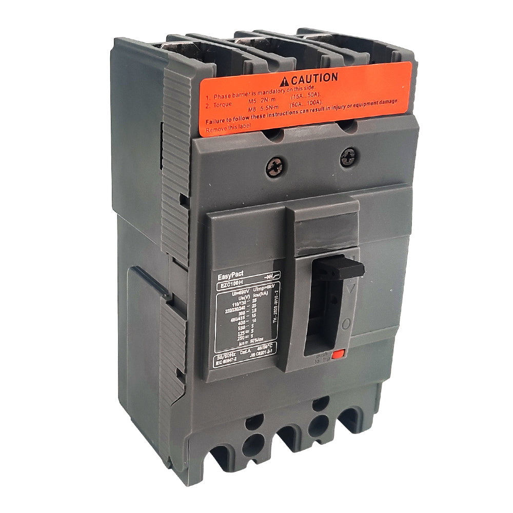 NEW EZC100F3100 Circuit Breaker EasyPact EZC100F TMD 100A 3p 3d ...