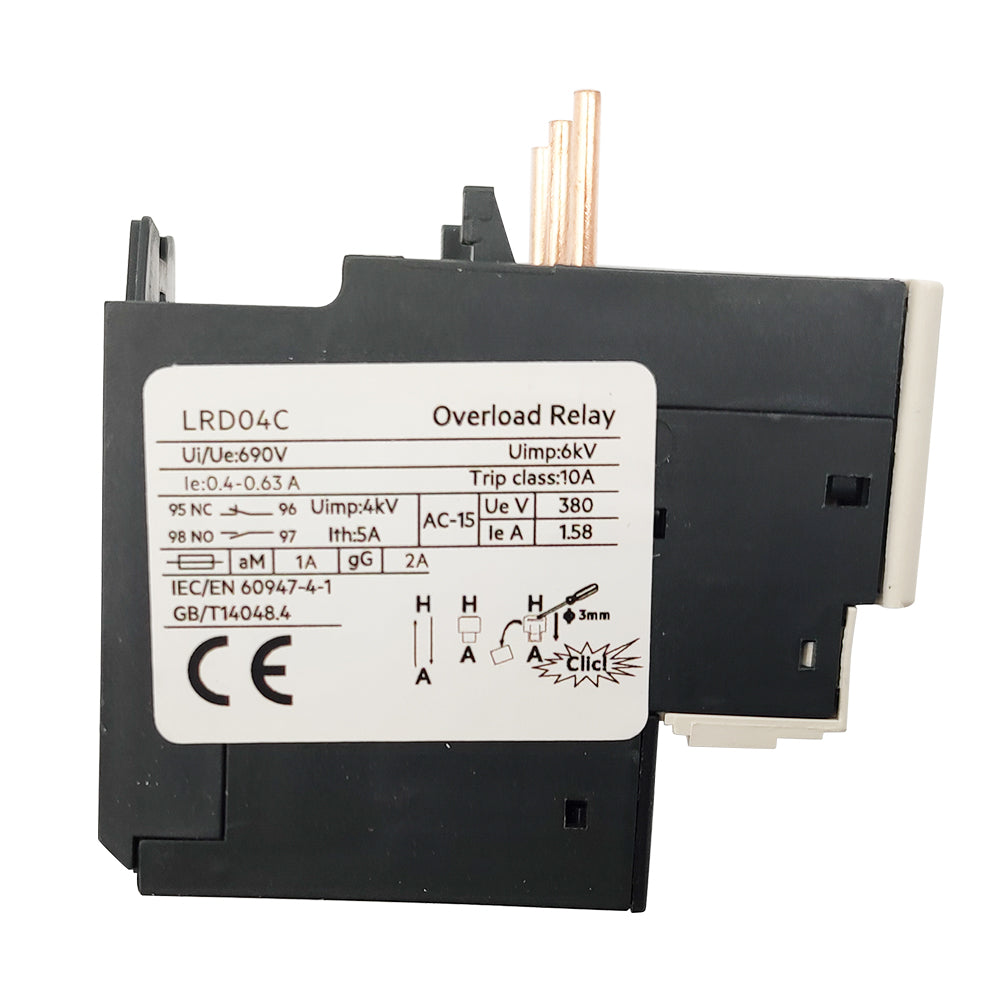 LRD04 Thermal Overload relays 0.4-0.63A apply to new LC1D contactor