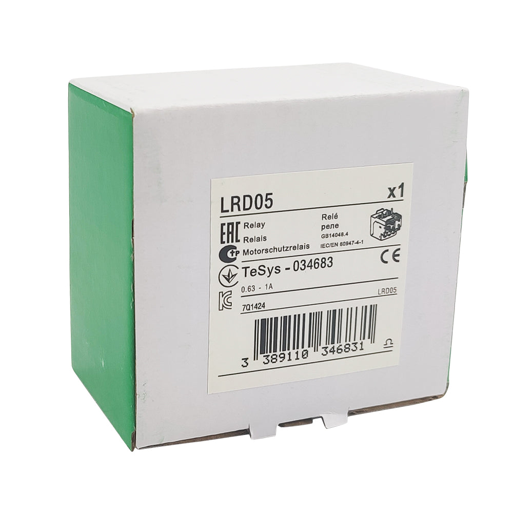 LRD05 Thermal Overload relays 0.63-1A apply to new LC1D contactor