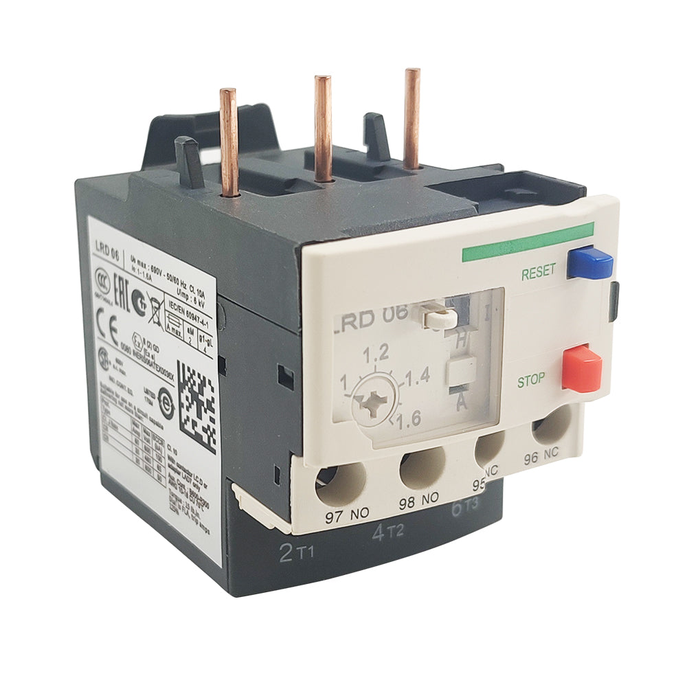 LRD06 Thermal Overload relays 1-1.6A apply to new LC1D contactor