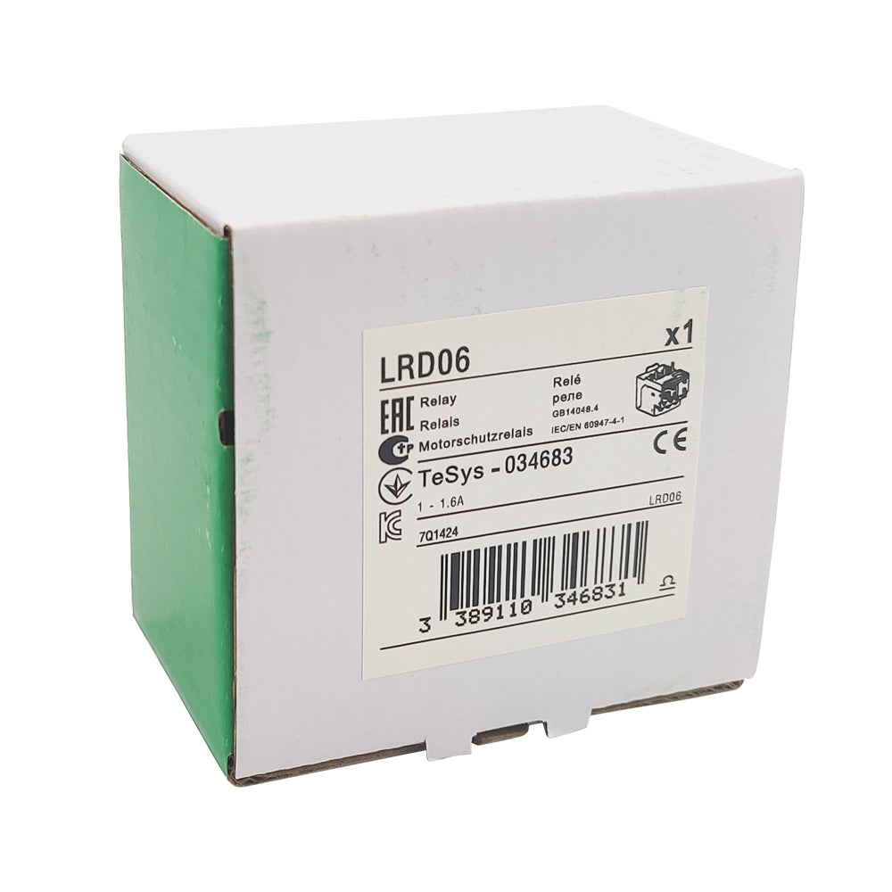 LRD06 Thermal Overload relays 1-1.6A apply to new LC1D contactor