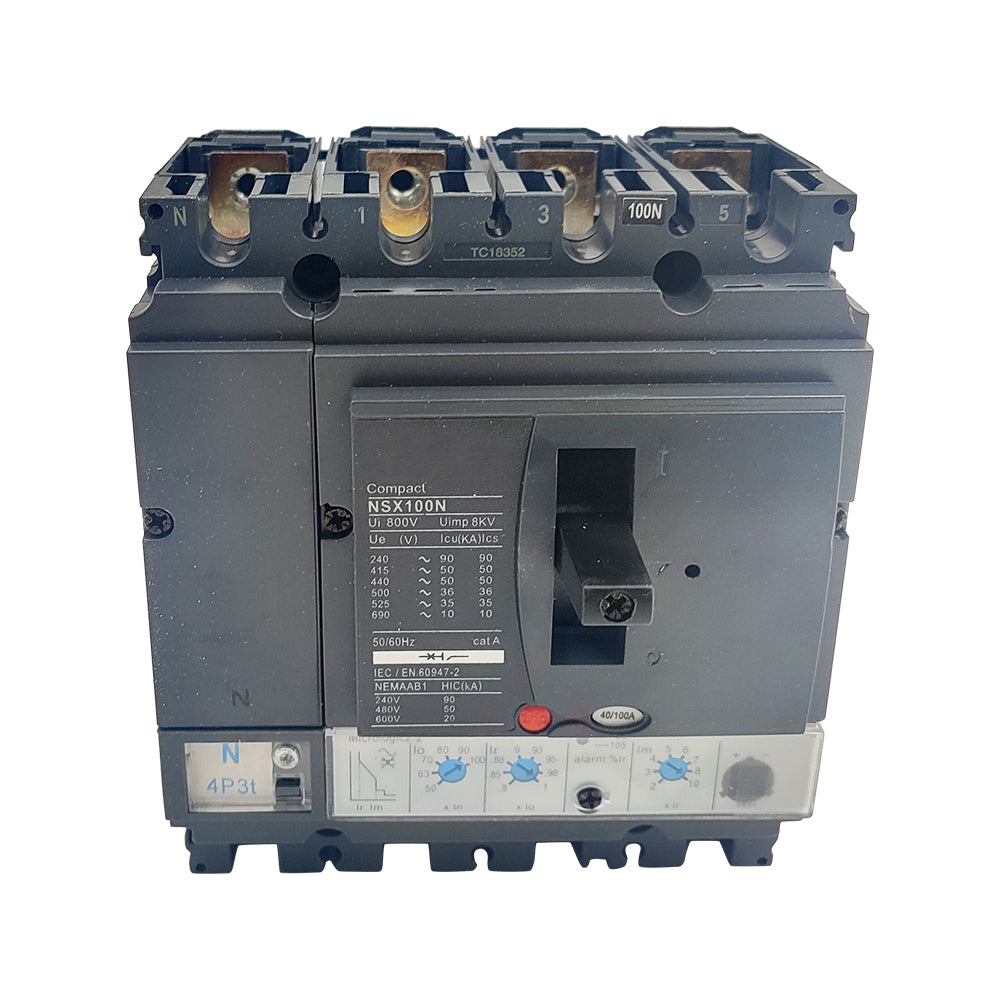 LV429805 NSX100N MIC2.2 100A 4P4D MCCB Molded Case Circuit Breaker