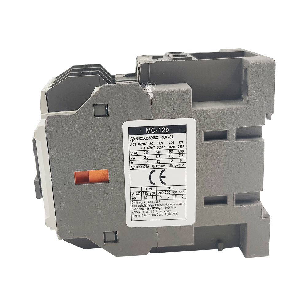 AC contactor MC-12B 1NO 1NC 24V 12A used for LS MC 3P contactor MC-12b