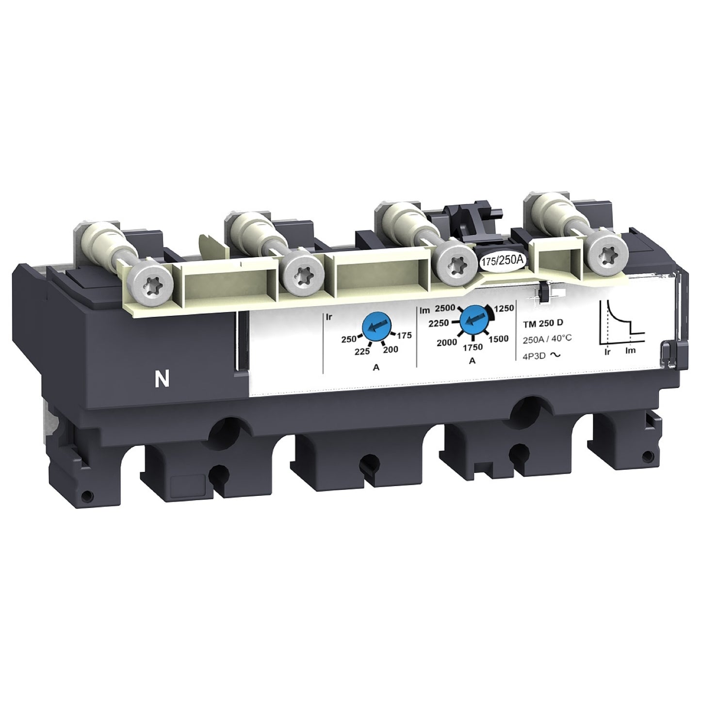 LV431440 Trip unit TM250D for NSX250 circuit breakers